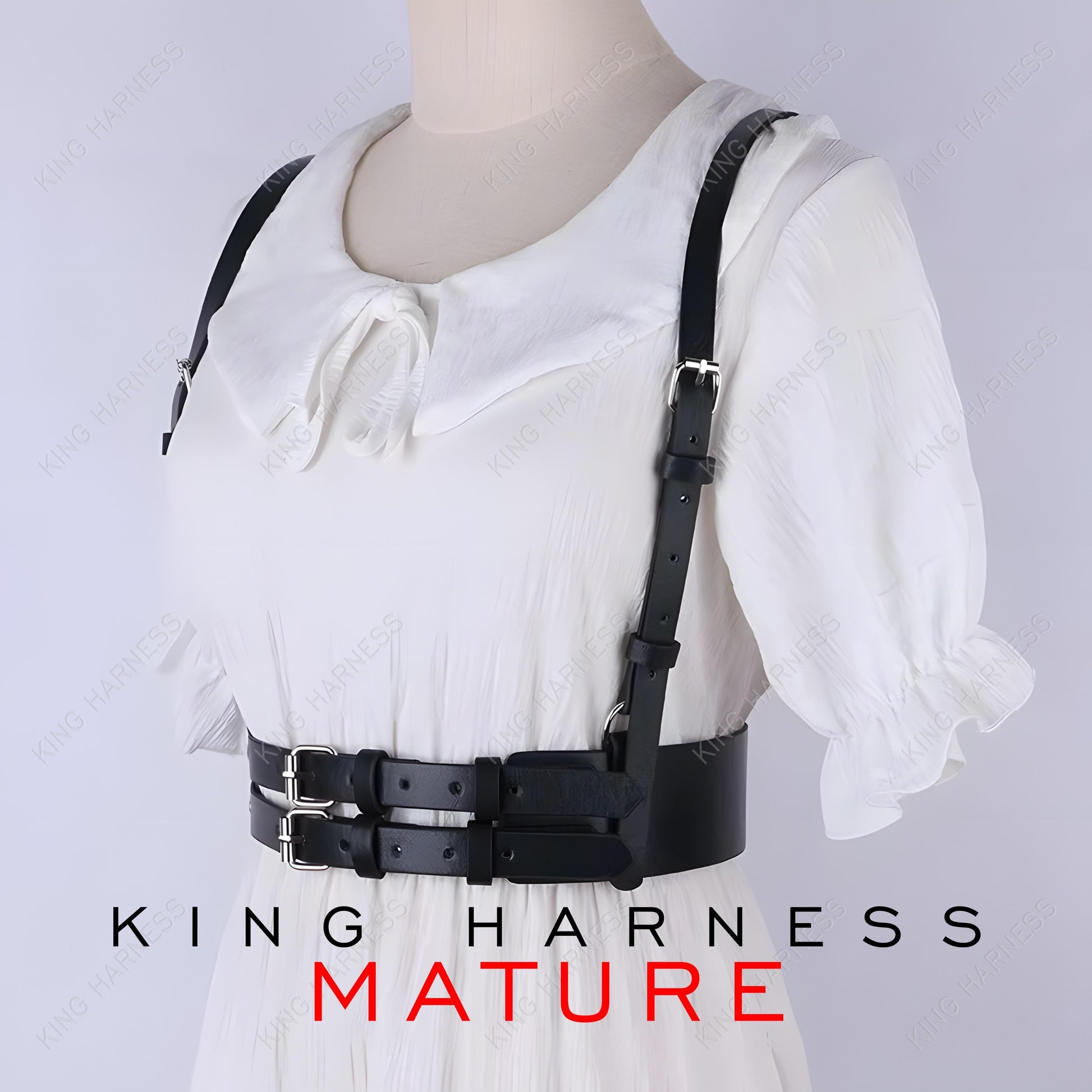 Women's Leather Harness Belt, Chest Harness for Women, Fetish Fashion Belt, Fashion Body Harness for Women, Handmade Strappy Leather Belt