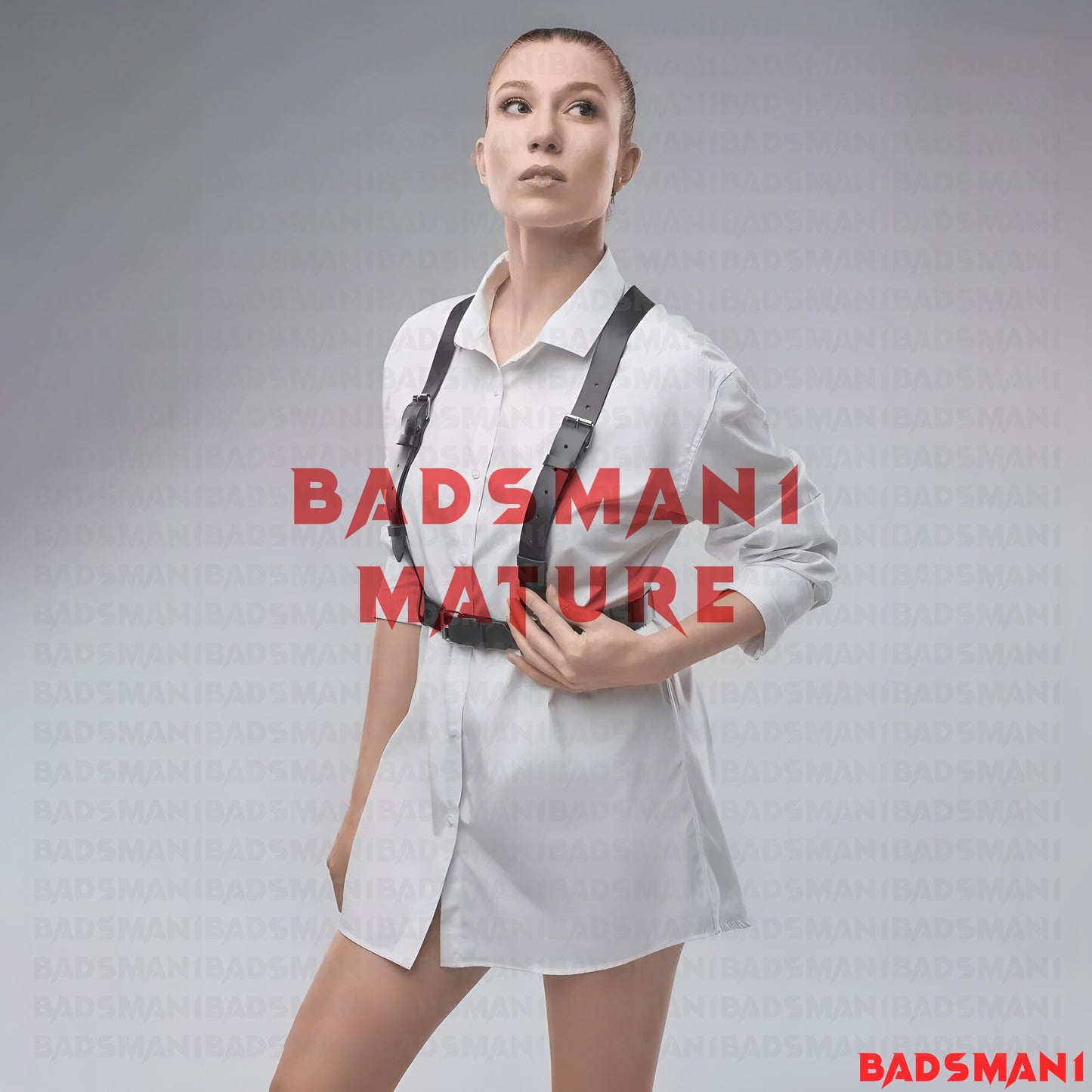 Red Leather Body Harness for Women, Adjustable Cage Bra Lingerie, Festival Rave Outfit, Gothic Chest Harness, Fetish Wear