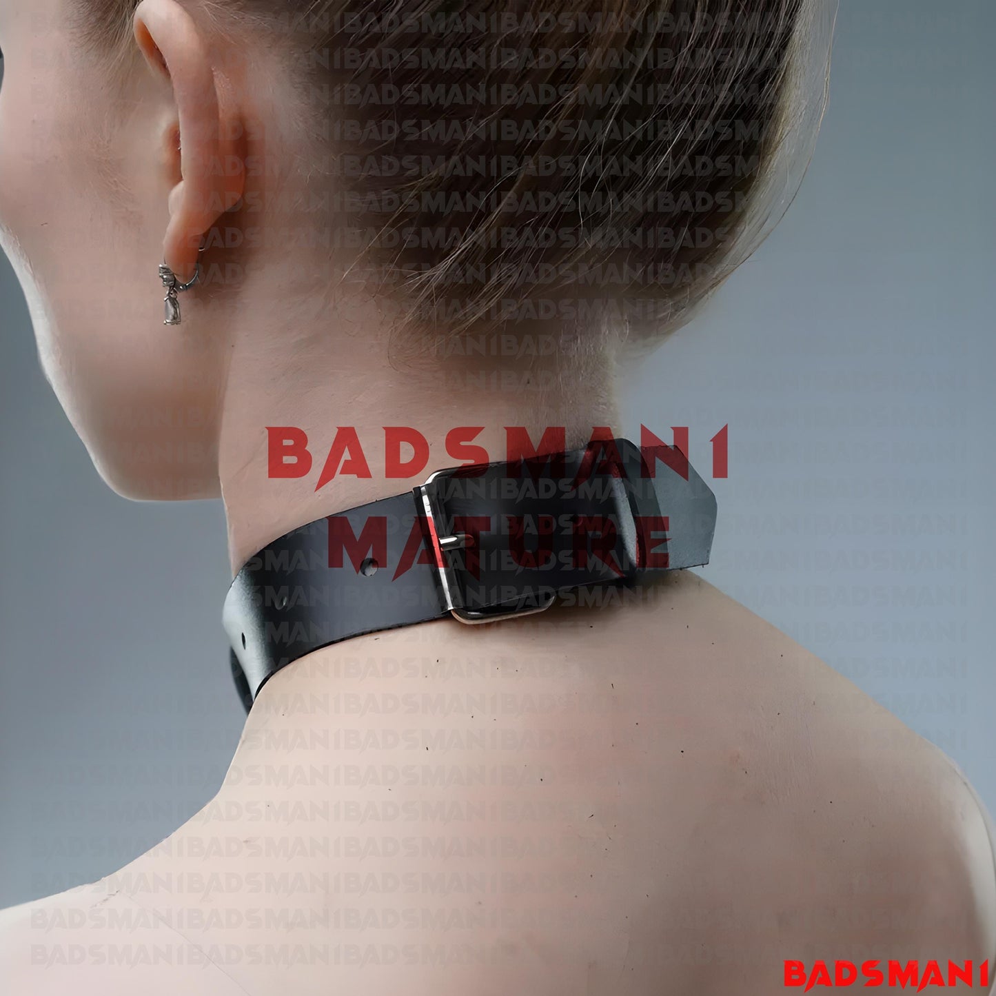 2 in 1 Harness, Back Bondage, Fetish Body Harness, BDSM Slave Collar, Geninue Leather Harness, Underbust Harness, Vegan Belt Harness